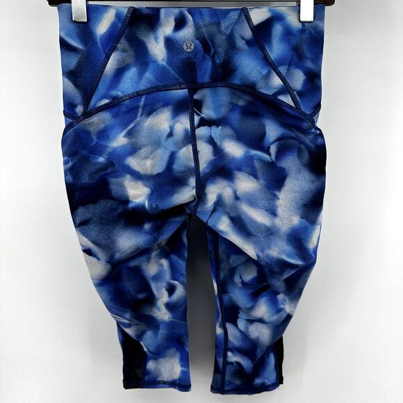 Lululemon Train Times Crop Leggings Blush Blossom Alpine White Midnight Navy 6 - Picture 5 of 5